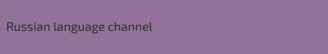 Russian language channel
